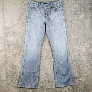 Limited Slim Boot Cut Jeans Women's 10 Blue Y2K Mid Rise Stretch Denim Ladies